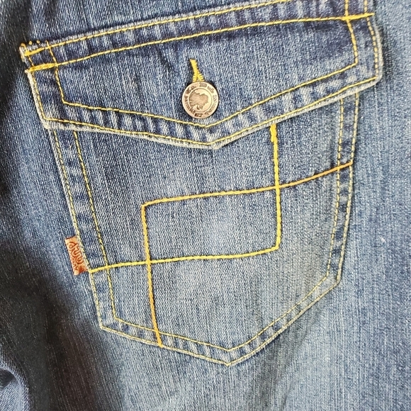 Vintage 90s Wide Leg Jeans 38W x 32L Hip Hop Y2K Streetwear - Picture 8 of 16